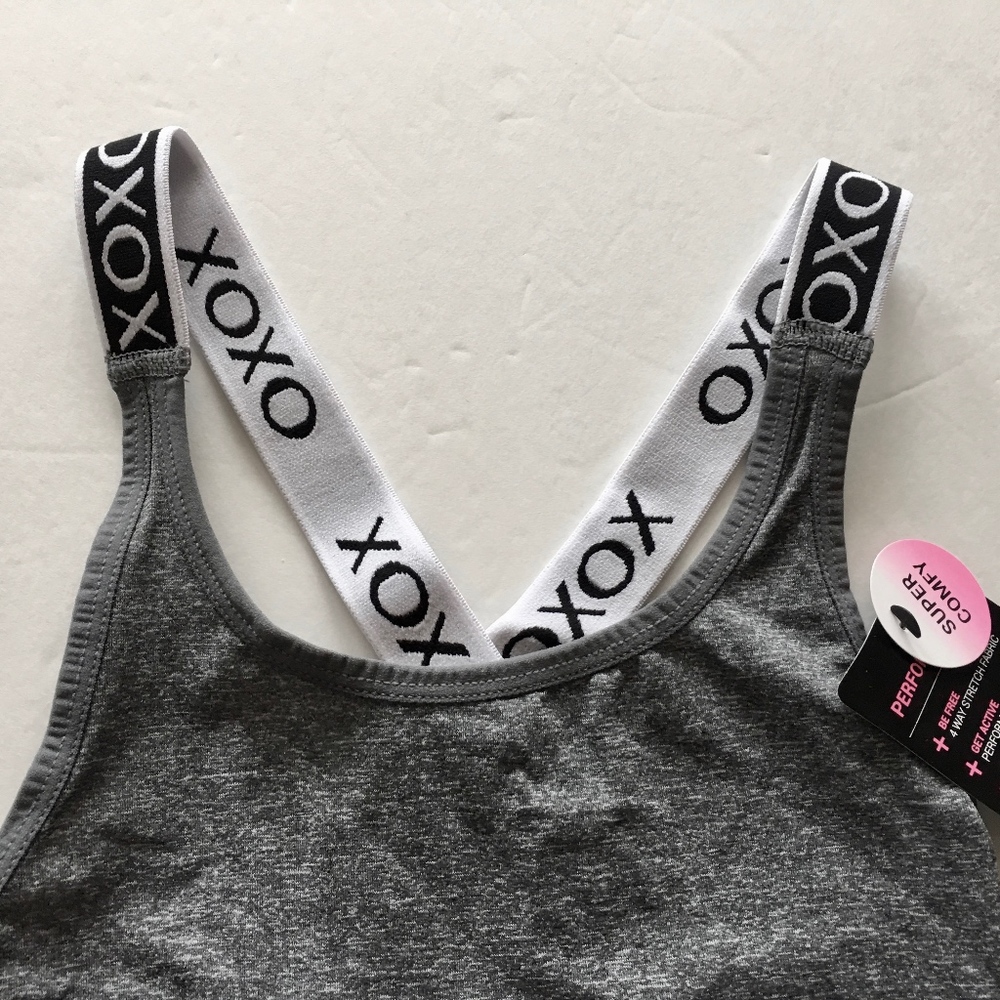 🤸🏻‍♀️LAST CALL! NWT XOXO Leotard Heather Grey - Picture 4 of 6